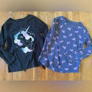 Girls Unicorn Cat & Jack long sleeve shirts
